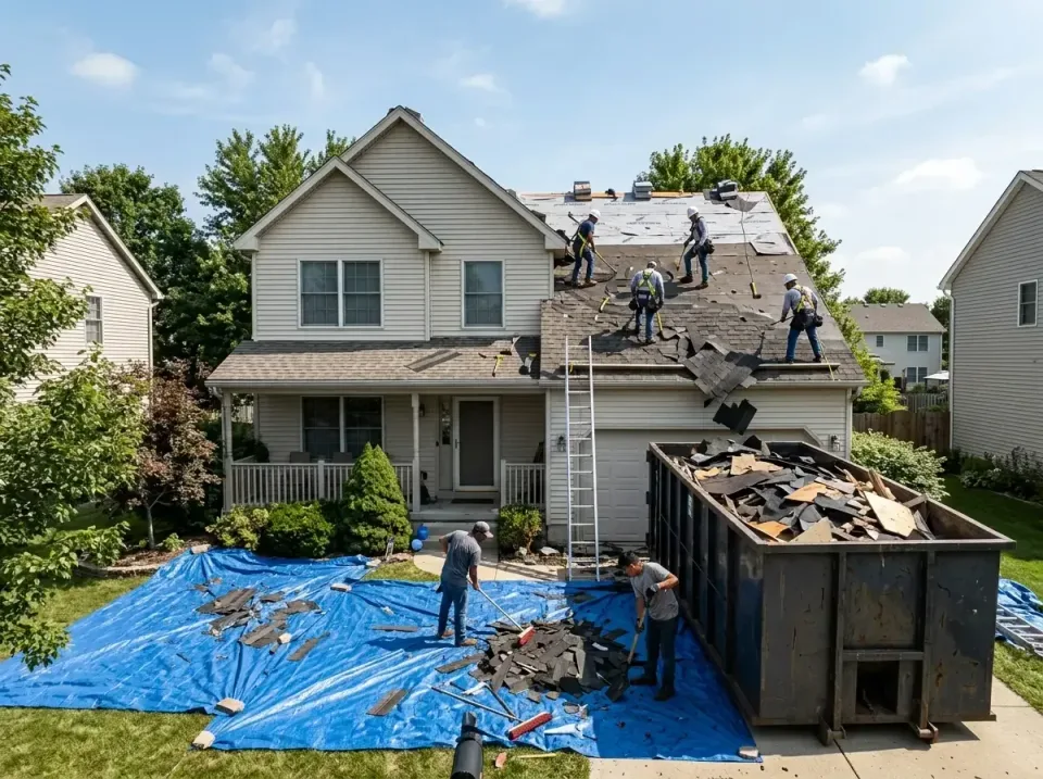 roof-replacement-debris-remova-004 — frequently asked questions, Cheapest Dumpster Rentals in Abingdon, IL